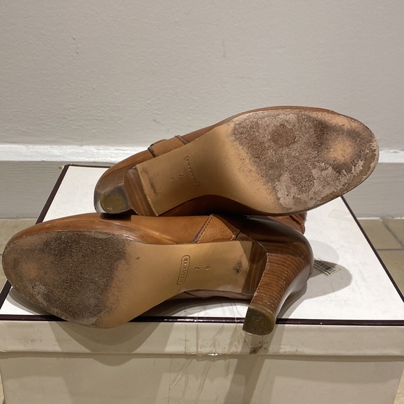 Coach Torre Text Calf Booties Sz 7m - Picture 11 of 12